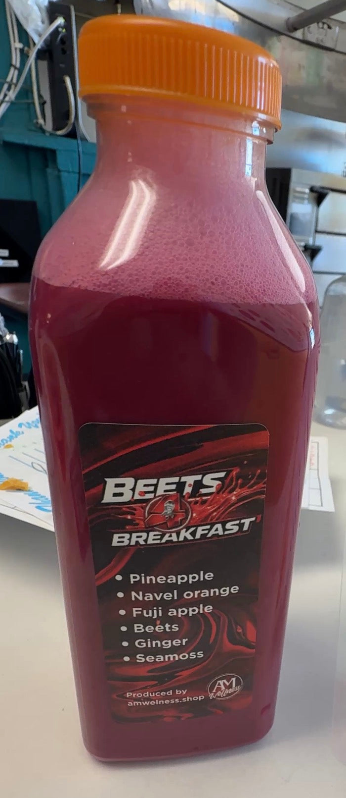 Beets For Breakfast 16oz Pressed Juice w/ St. Lucian seamoss
