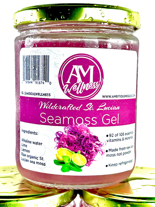 16 oz jar of St. Lucian Seamoss Gel